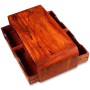 Mesa de centro de madera maciza de acacia 90x40x35 cm en Mesas de centro | Comprar online en Foru.es