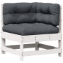 Set muebles jardín 7 pzas con cojines madera maciza pino blanco de vidaXL, Conjuntos de jardín - Ref: Foro24-3250893, Precio:...