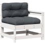 Set muebles jardín 7 pzas con cojines madera maciza pino blanco de vidaXL, Conjuntos de jardín - Ref: Foro24-3250893, Precio:...
