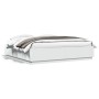 Estructura cama y luces LED madera ingeniería blanca 200x200 cm de vidaXL, Camas y somieres - Ref: Foro24-3209583, Precio: 19...