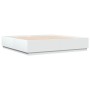 Estructura cama y luces LED madera ingeniería blanca 200x200 cm de vidaXL, Camas y somieres - Ref: Foro24-3209583, Precio: 19...