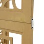 Biombo separador de 4 paneles madera maciza paulownia marrón de vidaXL, Divisores de ambientes - Ref: Foro24-358866, Precio: ...