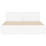 Estructura de cama con cabecero y luces LED blanco 150x200 cm de vidaXL, Camas y somieres - Ref: Foro24-3207602, Precio: 164,...