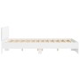 Estructura de cama con cabecero y luces LED blanco 150x200 cm de vidaXL, Camas y somieres - Ref: Foro24-3207602, Precio: 164,...