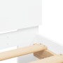 Estructura de cama con cabecero y luces LED blanco 150x200 cm de vidaXL, Camas y somieres - Ref: Foro24-3207602, Precio: 164,...