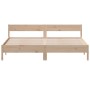 Estructura de cama con cabecero madera maciza pino 180x200 cm de vidaXL, Camas y somieres - Ref: Foro24-3216212, Precio: 170,...