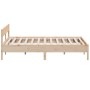 Estructura de cama con cabecero madera maciza pino 180x200 cm de vidaXL, Camas y somieres - Ref: Foro24-3216212, Precio: 170,...