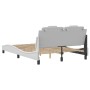 Estructura cama con luces LED cuero sintético blanco 120x200 cm de vidaXL, Camas y somieres - Ref: Foro24-3214009, Precio: 19...
