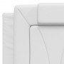 Estructura cama con luces LED cuero sintético blanco 120x200 cm de vidaXL, Camas y somieres - Ref: Foro24-3214009, Precio: 19...