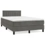 Box spring bed with dark gray velvet mattress 120x190 cm by vidaXL, Beds and slatted bases - Ref: Foro24-3269850, Price: 390,...
