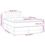 Box spring bed with dark gray velvet mattress 120x190 cm by vidaXL, Beds and slatted bases - Ref: Foro24-3269850, Price: 390,...