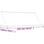 Toldo retráctil de tela y acero crema 350x150 cm de vidaXL, Toldos - Ref: Foro24-368762, Precio: 70,57 €, Descuento: %
