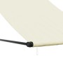 Toldo retráctil de tela y acero crema 100x150 cm de vidaXL, Toldos - Ref: Foro24-368757, Precio: 37,32 €, Descuento: %