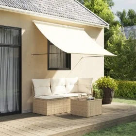 Toldo retráctil de tela y acero crema 250x150 cm de vidaXL, Toldos - Ref: Foro24-368760, Precio: 54,50 €, Descuento: %