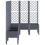 Jardinera con enrejado PP azul gris 160x120x142 cm de vidaXL, Maceteros y jardineras - Ref: Foro24-367936, Precio: 179,94 €, ...