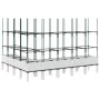 Jardinera con enrejado PP blanco 200x160x142,5 cm de vidaXL, Maceteros y jardineras - Ref: Foro24-367974, Precio: 134,12 €, D...