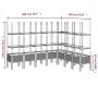 Jardinera con enrejado PP blanco 200x160x142,5 cm de vidaXL, Maceteros y jardineras - Ref: Foro24-367974, Precio: 134,12 €, D...