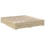 Cama con cajones madera ingeniería roble Sonoma 200x200 cm de vidaXL, Camas y somieres - Ref: Foro24-3280358, Precio: 207,03 ...