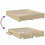 Cama con cajones madera ingeniería roble Sonoma 200x200 cm de vidaXL, Camas y somieres - Ref: Foro24-3280358, Precio: 207,03 ...