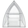 Conejera acero galvanizado plateado 300x105x120 cm de vidaXL, Jaulas y habitáculos para animales pequeños - Ref: Foro24-32815...