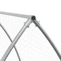 Conejera acero galvanizado plateado 300x105x120 cm de vidaXL, Jaulas y habitáculos para animales pequeños - Ref: Foro24-32815...