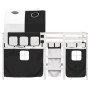 Cama alta niños con túnel madera pino blanco negro 90x190 cm de vidaXL, Camas y somieres - Ref: Foro24-3283856, Precio: 220,9...