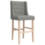 Taburetes altos 2 uds madera maciza de caucho y tela de vidaXL, Taburetes de cocina - Ref: Foro24-4006221, Precio: 130,66 €, ...