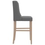 Taburetes altos 2 uds madera maciza de caucho y tela de vidaXL, Taburetes de cocina - Ref: Foro24-4006221, Precio: 130,66 €, ...
