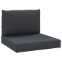 Cojines para palets 2 unidades tela Oxford negro de vidaXL, Cojines para sillas y sofás - Ref: Foro24-361761, Precio: 42,16 €...