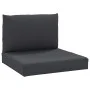 Cojines para palets 2 unidades tela Oxford negro de vidaXL, Cojines para sillas y sofás - Ref: Foro24-361761, Precio: 41,56 €...