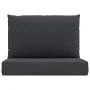 Cojines para palets 2 unidades tela Oxford negro de vidaXL, Cojines para sillas y sofás - Ref: Foro24-361761, Precio: 41,56 €...