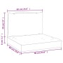 Cojines para palets 2 unidades tela Oxford negro de vidaXL, Cojines para sillas y sofás - Ref: Foro24-361761, Precio: 42,16 €...
