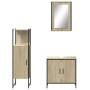 Set de muebles de baño 3 pzas madera contrachapada roble Sonoma de vidaXL, Muebles de baño - Ref: Foro24-3214821, Precio: 178...
