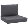 Cojines para palets 2 unidades tela gris antracita de vidaXL, Cojines para sillas y sofás - Ref: Foro24-361754, Precio: 43,46...
