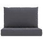 Cojines para palets 2 unidades tela gris antracita de vidaXL, Cojines para sillas y sofás - Ref: Foro24-361754, Precio: 43,46...