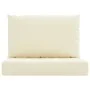 Cojines para palés 2 unidades tela Oxford blanco crema de vidaXL, Cojines para sillas y sofás - Ref: Foro24-361756, Precio: 3...