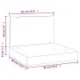Cojines para palés 2 unidades tela Oxford blanco crema de vidaXL, Cojines para sillas y sofás - Ref: Foro24-361756, Precio: 3...