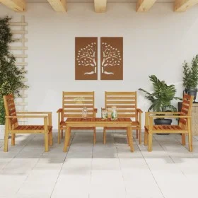 Juego de muebles de jardín 5 pzas madera maciza de acacia de vidaXL, Conjuntos de jardín - Ref: Foro24-3211803, Precio: 330,7...