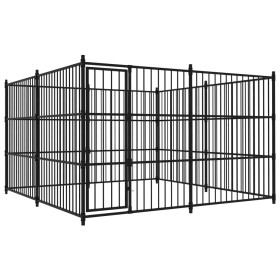 Perrera de exterior 300x300x185 cm de vidaXL, Casetas y cercados para perros - Ref: Foro24-170894, Precio: 661,37 €, Descuent...