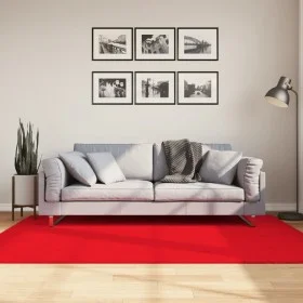 Alfombra de pelo corto OVIEDO rojo 140x200 cm de vidaXL, Alfombras - Ref: Foro24-375623, Precio: 55,18 €, Descuento: %