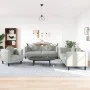 Dreiteiliges Sofaset mit Kissen aus hellgrauem Samt. von vidaXL, Sofas - Ref: Foro24-3209247, Preis: 582,51 €, Rabatt: %