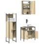 Set de muebles de baño 3 pzas madera contrachapada roble Sonoma de vidaXL, Muebles de baño - Ref: Foro24-3214816, Precio: 167...