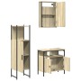 Set de muebles de baño 3 pzas madera contrachapada roble Sonoma de vidaXL, Muebles de baño - Ref: Foro24-3214816, Precio: 167...