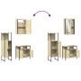 Set de muebles de baño 3 pzas madera contrachapada roble Sonoma de vidaXL, Muebles de baño - Ref: Foro24-3214816, Precio: 167...