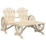 Juego de muebles de jardín 4 piezas madera maciza de abeto de vidaXL, Conjuntos de jardín - Ref: Foro24-3207125, Precio: 406,...