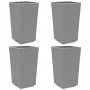 Jardineras 4 unidades PP gris claro 32,5x32,5x57 cm de vidaXL, Maceteros y jardineras - Ref: Foro24-367852, Precio: 128,19 €,...