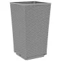 Jardineras 4 unidades PP gris claro 32,5x32,5x57 cm de vidaXL, Maceteros y jardineras - Ref: Foro24-367852, Precio: 128,19 €,...