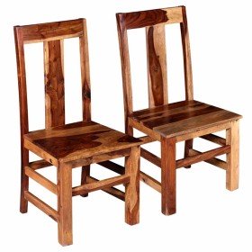 Sillas de comedor 2 uds madera maciza de acacia en Sillas de comedor | Comprar online en Foru.es