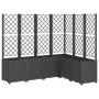 Jardinera con enrejado PP negro 160x120x140 cm de vidaXL, Maceteros y jardineras - Ref: Foro24-367878, Precio: 293,84 €, Desc...