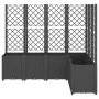 Jardinera con enrejado PP negro 160x120x140 cm de vidaXL, Maceteros y jardineras - Ref: Foro24-367878, Precio: 293,84 €, Desc...